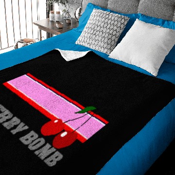 Discover CHERRY BOMB Baby Blankets