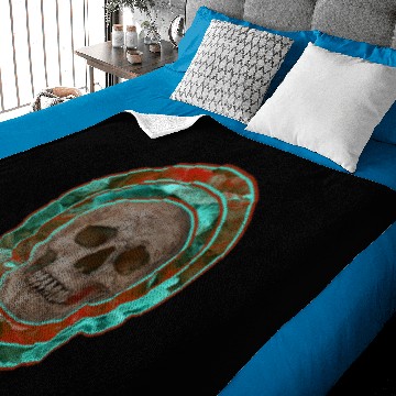Discover Psychedelic skull RC Baby Blankets