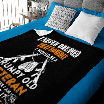 Discover I Would Be A Grumpy Old Veteran Baby Blankets