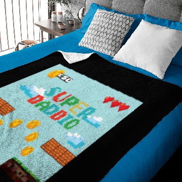 Discover Super Daddio Funny Baby Blankets