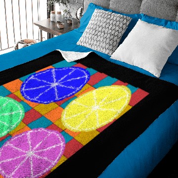 Discover citron / Lemon / Popart Baby Blankets