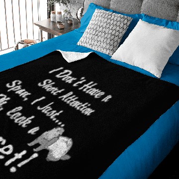 Discover Funny Ferret Short Attention Span Baby Blankets