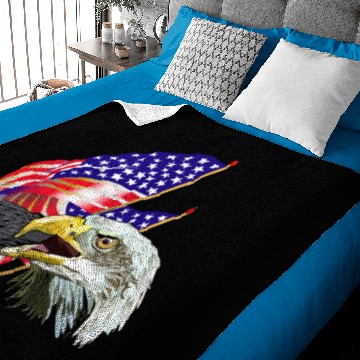 Discover Eagle American,Bald Eagle,USA Eagle,Bird Baby Blankets