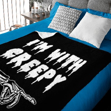 Discover I'm With Creepy Baby Blankets