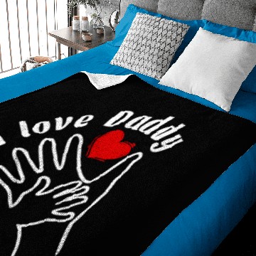 Discover I Love Daddy Baby Blankets