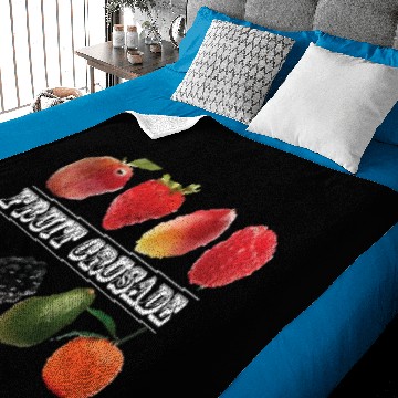Discover Fruits apple strawberry mango raspberry grape frui Baby Blankets
