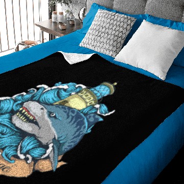 Discover Shark Attack Lighthouse Baby Blankets