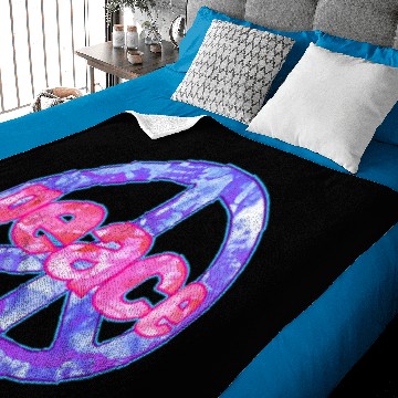 Discover wordtease batik peace peacesign Baby Blankets