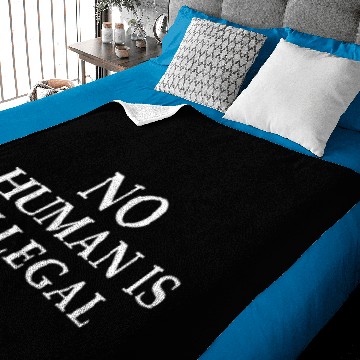 Discover NO HUMAN IS ILLEGAL Baby Blankets
