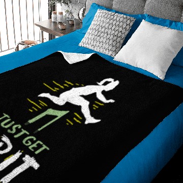 Discover Track and Field Just Get Over It Baby Blankets