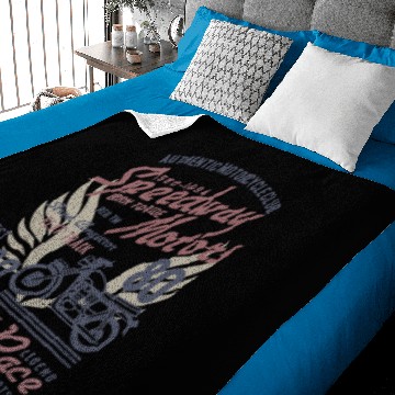 Discover Speedway Born to Ride Baby Blankets