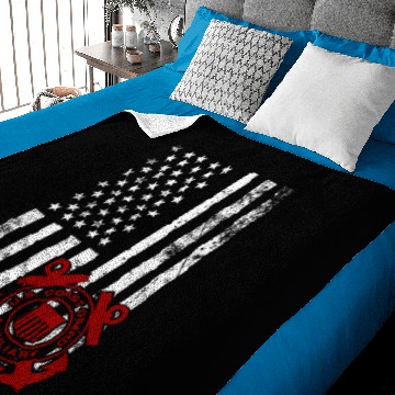 Discover American Flag Coast Guard Baby Blankets