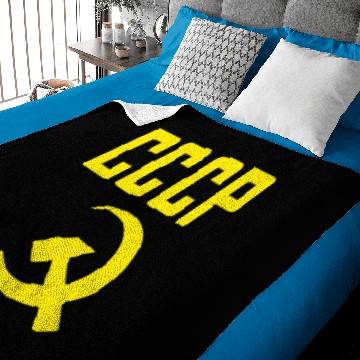 Discover CCCP Hammer Sickle Soviet Union Communist Commun Baby Blankets