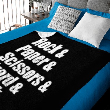 Discover Rock Paper Scissors Lizard Spock Funny Logo Baby Blankets