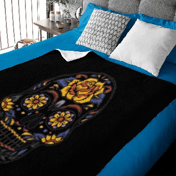 Discover sugar skull 2 Baby Blankets