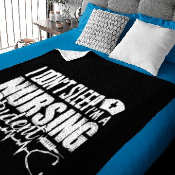 Discover I'm A Nursing Student Baby Blankets