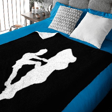 Discover Rock Climbing Climber Mountains Baby Blankets