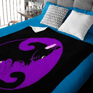 Discover cat ying yang Baby Blankets