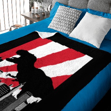 Discover god zilla Trex in Tokyo Japan Baby Blankets