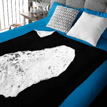 Discover Nauru Plain Map Baby Blankets