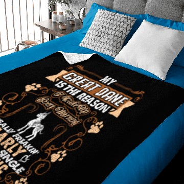 Discover My Great Dane Dog Wake Up Every Morning Baby Blankets