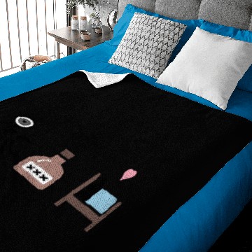 Discover Fitness rum yeah Baby Blankets