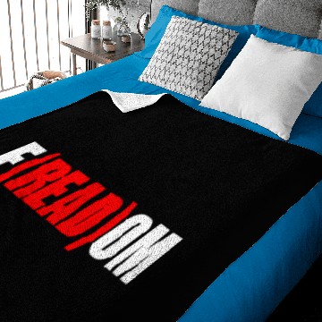 Discover F(READ)OM LITERATURE READ | Literary Library Baby Blankets