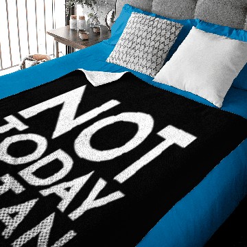 Discover Not Today Satan Baby Blankets