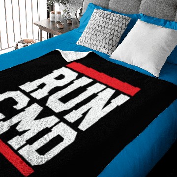 Discover Logo - funny software programmer coder - run cmd Baby Blankets