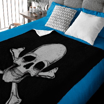Discover Skull and Crossbones. Spooky skull Baby Blankets