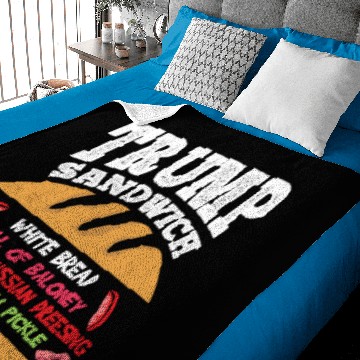 Discover Trump Sandwich Baby Blankets