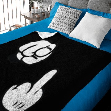 Discover mickey fuck you rouge Baby Blankets