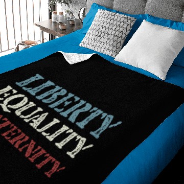 Discover Vintage Liberty Equality Fraternity Bastille Day T Baby Blankets