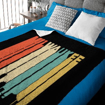 Discover City - retro 1970's milwaukee wisconsin downtown Baby Blankets