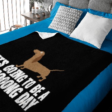 Discover Logo - weiner dog it's going to be a long day da Baby Blankets