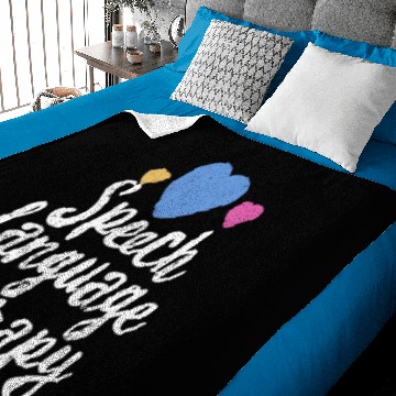 Discover Speech Language Therapy Baby Blankets Speech Pathologist SLP Gift