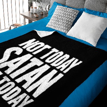 Discover Not Today Satan Baby Blankets
