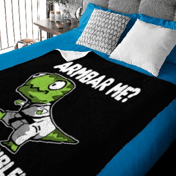 Discover Funny T-Rex Dinosaur - BJJ and Jiu Jitsu Baby Blankets