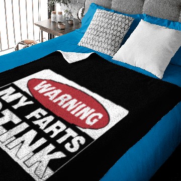 Discover Warning My Farts Stink Ideal Gift Birthday Prese Baby Blankets