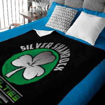 Discover Silver Shamrock Baby Blankets