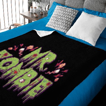 Discover Mr. Zombie Halloween Baby Blankets