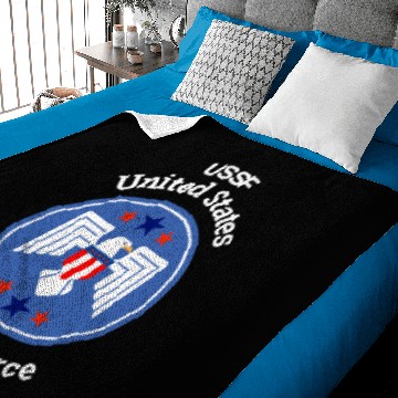 Discover Funny US Space Force Flag Gift Baby Blankets