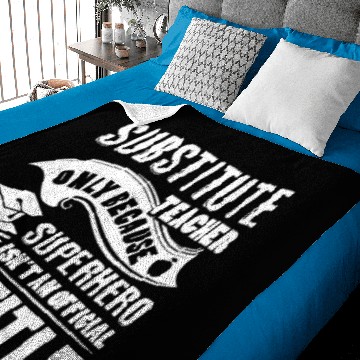 Discover Substitute Teacher Job Title Baby Blankets