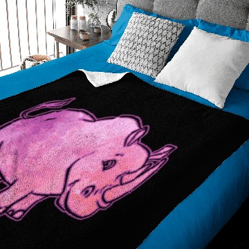 Discover Rhinoceros Happy Baby Blankets