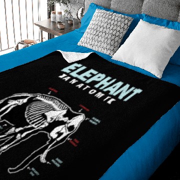 Discover Elephant Anatomy Baby Blankets