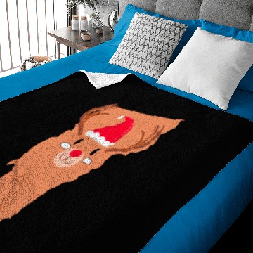 Discover Vermont Christmas Hat Antler Red Nose Reindeer Baby Blankets