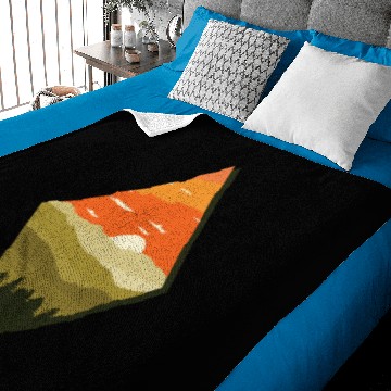 Discover Sunset | Forest Twilight Rhomb Tree Baby Blankets