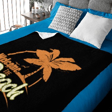 Discover Beach Burning Man Baby Blankets