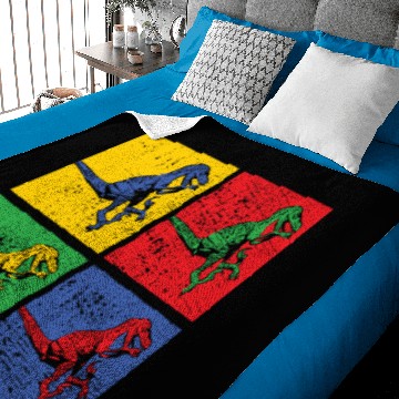 Discover Velociraptor Baby Blankets