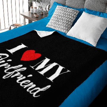 Discover I love my Girlfriend Baby Blankets